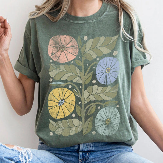 Boho Flower Vine T-Shirt