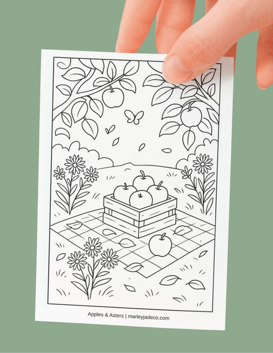September: Apples & Asters - Digital Download