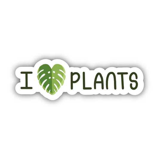 'I Love Plants' Sticker