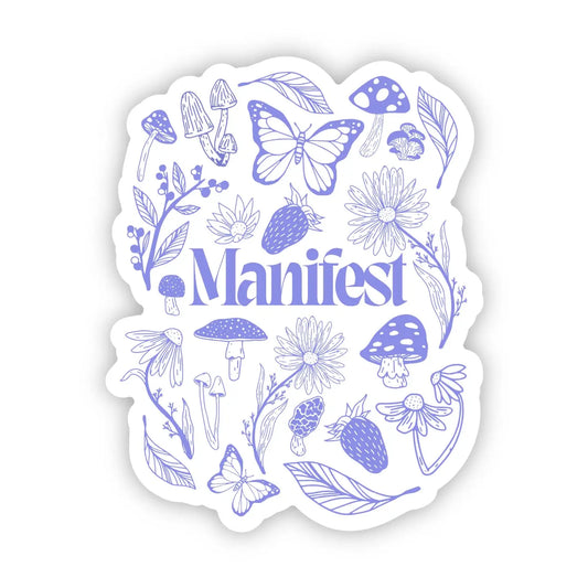 'Manifest Floral' Sticker